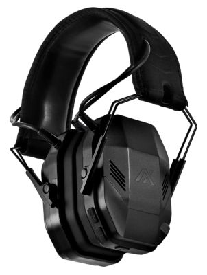 AXIL MX Over-the-Head Electronic Earmuffs, 30 dB Noise Reduction Rating, Black, 1 Pair