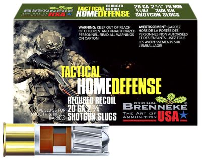 Brenneke 20-Gauge THD Home Defense Shotgun Slugs, 2.75 in., 3/4 oz., 5 Rounds
