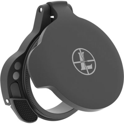 Leupold Alumina Flip-Open Scope Cover, Screw On, Matte Black, Aluminum
