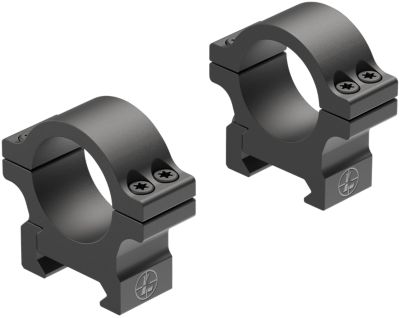 Leupold Open Range Cross-Slot Rings, 1 in. Tube, Low, Picatinny/Weaver, Matte Black
