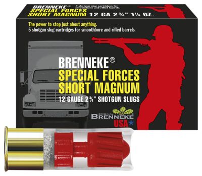 Brenneke 12-Gauge SFSM Home Defense Shotgun Slugs, 2.75 in., 1-1/4 oz., 5 Rounds