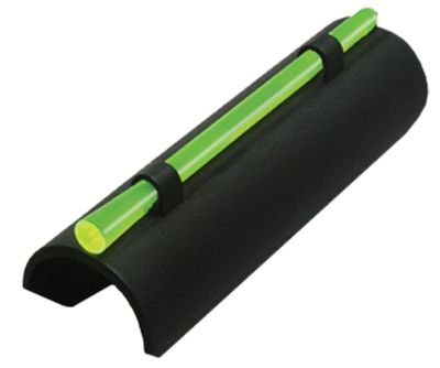 HiViz MPB Plain Barrel Snap-On Front Sight for 12/16/20 Gauge Shotguns, Black, Green/Red Fiber Optic