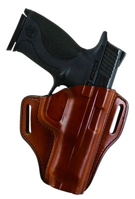 Bianchi 57 Remedy OWB Holster for Colt 1911 Officer, Right Hand, Tan, Leather, Size 10A