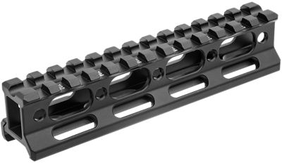 Leapers Picatinny Riser, Matte Black Anodized, Aluminum, Picatinny/Weaver Mount, MTRSX1L