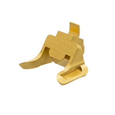 Tyrant CNC Extended Magazine Release for Heckler & Koch VP9/VP40, 9mm/40 S&W, Gold, Aluminum