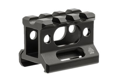Leapers Picatinny Riser, Matte Black Anodized, Aluminum, Picatinny/Weaver Mount, MTRSX1S