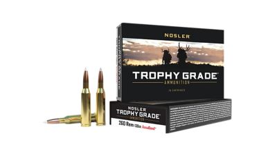 Nosler Trophy Grade .260 Remington 130-Grain Nosler AccuBond Rifle Ammunition, 20 Rounds