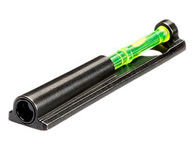 HiViz Magni-Comp Bead Replacement Front Sight for Most Vent-Ribbed Shotguns, Black, Green/Red Fiber Optic, Universal Threads