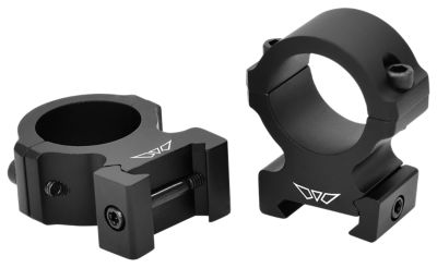Warne Vapor Horizontal Rings, 1 in. Tube, High, 0 MOA, Picatinny/Weaver, Matte Black, Aluminum