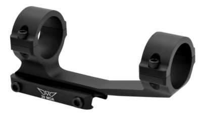 Warne MSR Scope Mount/Ring Combo, Matte Black, 30mm 20 MOA