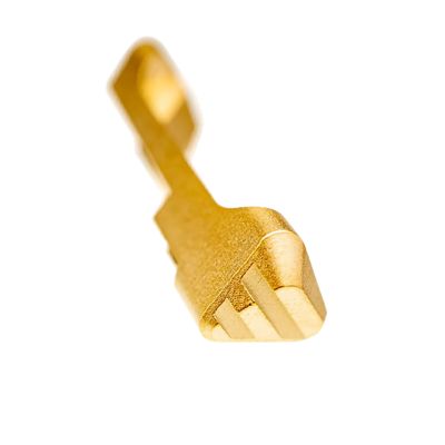 Tyrant CNC Extended Magazine Release for Sig P320, Gold, Steel