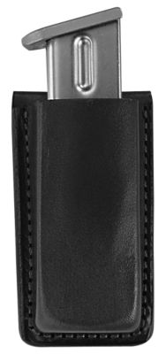 Bianchi Leather Open-Top Magazine Pouch Belt Clip for Select Glock, S&W and M&P, Black