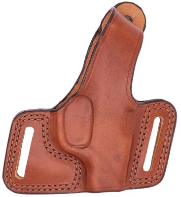 Bianchi Black Widow OWB Holster for Browning Hi-Power, Colt Commander, Springfield 1911-A1, Right Hand, Tan, Leather, Size 10