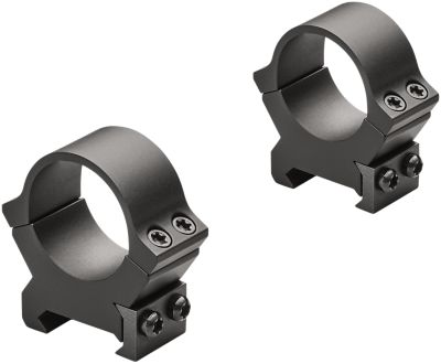 Leupold PRW2 Cross-Slot Rings, 1 in. Tube, Medium, Picatinny/Weaver, Matte Black, Steel
