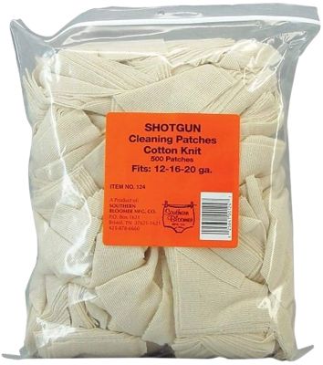 Southern Bloomer 12/16/20-Gauge Shotgun Cotton Cleaning Patches, 500 pc.
