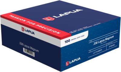 Berger Bullets .338 Lapua Magnum Unprimed Brass Rifle Cases, 100 Rounds