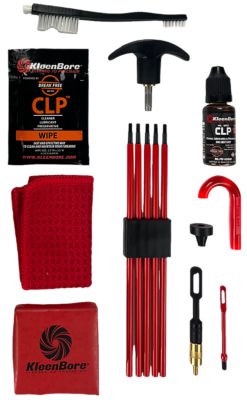 KleenBore SAF-T-CLAD Universal Classic Cleaning Kit for .22 Cal - 12 Gauge Handguns/Rifles/Shotguns