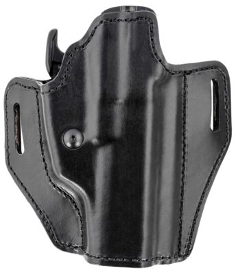 Bianchi Allusion Assent Pro-Fit OWB Holster for S&W M&P, CZ 75, FN FNS, Right Hand, Black, Leather, Size 18