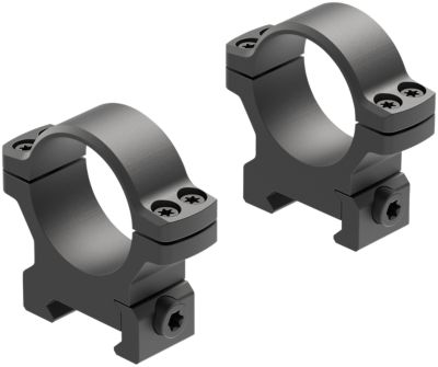 Leupold BackCountry Cross-Slot Rings, 30mm Tube, Medium, Picatinny/Weaver, Matte Black, Aluminum