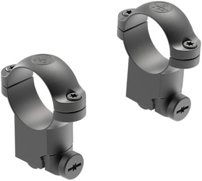 Leupold Ringmounts for Ruger No. 1 /77/11, 1 in. Tube, High, 3/8 in./11mm/13mm Dovetail, Matte Black, Steel