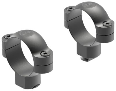 Leupold Standard Rings, 30mm Tube, Super High, Leupold Base, Matte Black, Steel