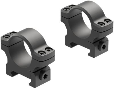 Leupold BackCountry Cross-Slot Rings, 1 in. Tube, Low, Picatinny/Weaver, Matte Black, Aluminum