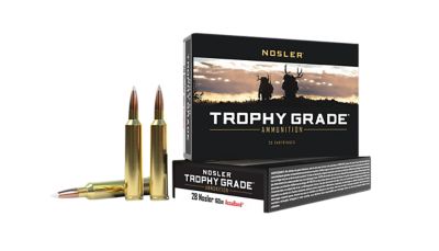 Nosler Trophy Grade .28 Nosler 160-Grain Nosler AccuBond Rifle Ammunition, 20 Rounds