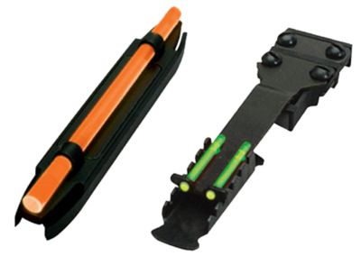 HiViz C-Series Magnetic Turkey/Deer Sight Set for Mossberg/Winchester, Black, Orange Fiber Optic Front, Green Fiber Optic Rear