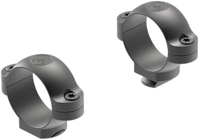 Leupold Standard Rings, 1 in. Tube, Low, Leupold Base, Matte Black, Steel