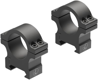 Leupold Open Range Cross-Slot Rings, 1 in. Tube, Medium, Picatinny/Weaver, Matte Black