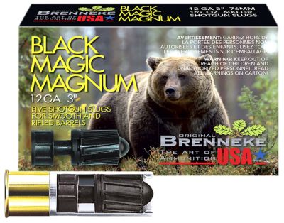 Brenneke 12-Gauge Black Magic Magnum Shotgun Slugs, 3 in., 1-3/8 oz., 5 Rounds
