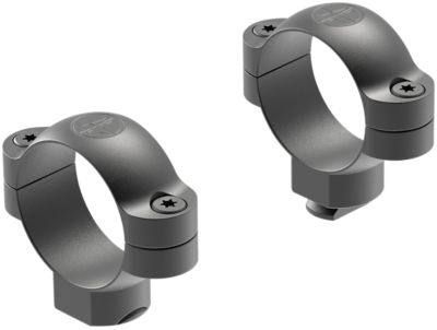 Leupold Standard Rings, 30mm Tube, High, Leupold Base, Matte Black, Steel