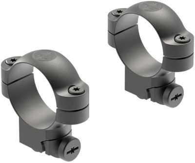 Leupold Ringmounts for Ruger No. 1 /77/11, 30mm Tube, Medium, 3/8 in./11mm/13mm Dovetail, Matte Black, Steel