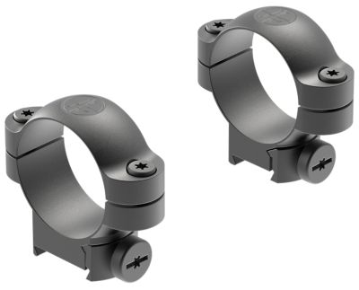 Leupold Ringmounts for Sako, 30mm Tube, Medium, 3/8 in./11mm/13mm Dovetail, Matte Black, Steel