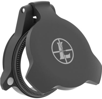 Leupold Alumina Flip-Open Scope Cover, 20mm Objective, Screw On, Matte Black, Aluminum