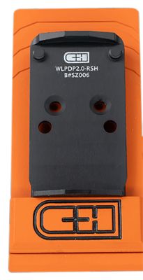 C&H Precision Walther DEFENSE PDP 2.0 Adapter Plate, Black Anodized, Trijicon/Holosun Pattern Footprint