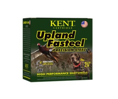 Kent Cartridge 20-Gauge Upland Fasteel Precision Steel 5-Shot Shotgun Shells, 2.75 in., 7/8 oz., 25 Rounds