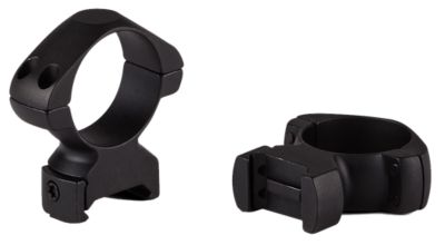 Konus Steel Rings, 1 in. Tube, High, 0 MOA, Picatinny/Weaver, Matte Black, Steel Alloy