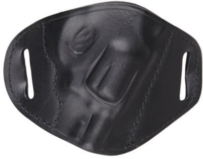 Bulldog Molded OWB Holster for S&W J Frame, 2-4 in. Barrel, Right Hand, Black, Leather