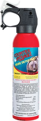 Counter Assault Capsaicin Bear Spray, 32 ft./7 Seconds Range, 8.10 oz.