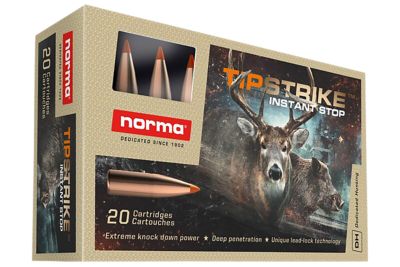 Norma Ammunition Dedicated Hunting Tipstrike .280 Remington 160-Grain Polymer Tip Rifle Ammunition, 20 Rounds