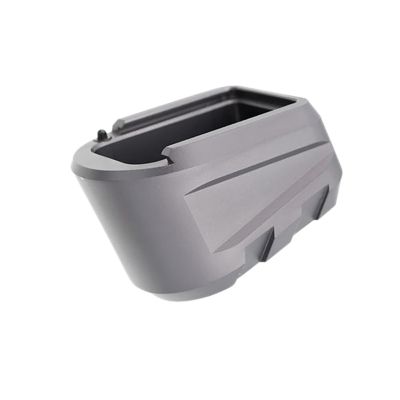 Tyrant CNC Magazine Extension for Sig P365 X Macro, 9mm, Gray, 6061 Aluminum