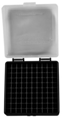 Berry's .22 LR Polypropylene Ammo Box, Holds 100 Rounds, Clear/Black