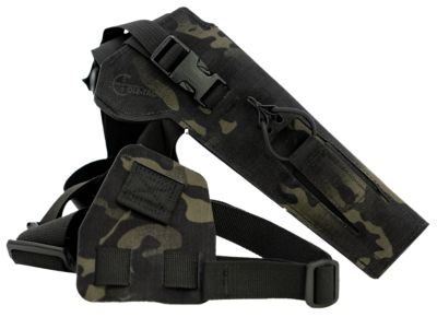 Cole-tac Varmint Wrangler Chest Pistol Holster for 0.22 Suppressor Hosts, Right Hand, MultiCam Black, VW105