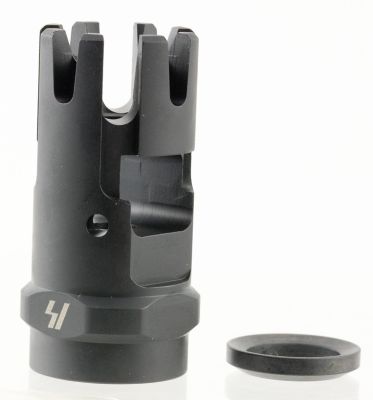 Strike Industries Checkmate Comp Muzzle Device for AR-Platform, 223 Rem/5.56x45mm NATO, 1/2 in. x 28 Thread, 1.87 in. OAL
