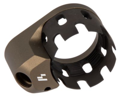 Strike Industries AR Castle Nut and Extended End Plate, Flat Dark Earth, Anodized Steel