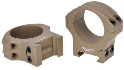 Warne HyperLite Scope Rings, 34mm Tube, Medium, Maxima/Weaver/Picatinny, Dark Earth Cerakote, MagnaFusion Alloy