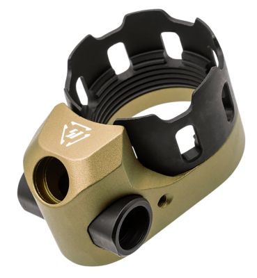 Strike Industries Tribus Enhanced Castle Nut & End Plate, FDE