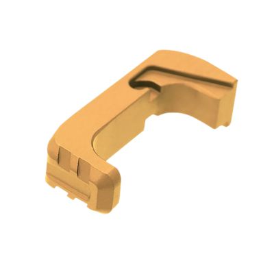 Tyrant CNC Extended Magazine Release for Glock 43x/48, 9mm, Gold, Aluminum