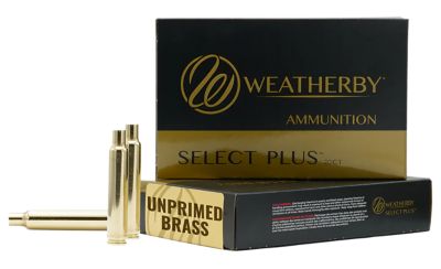 Weatherby .338 Weatherby RPM Select Plus Unprimed Brass Rifle Cases, 20 Rounds
